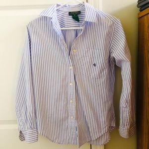Petite Ralph Lauren Lavender Button Down/Oxford